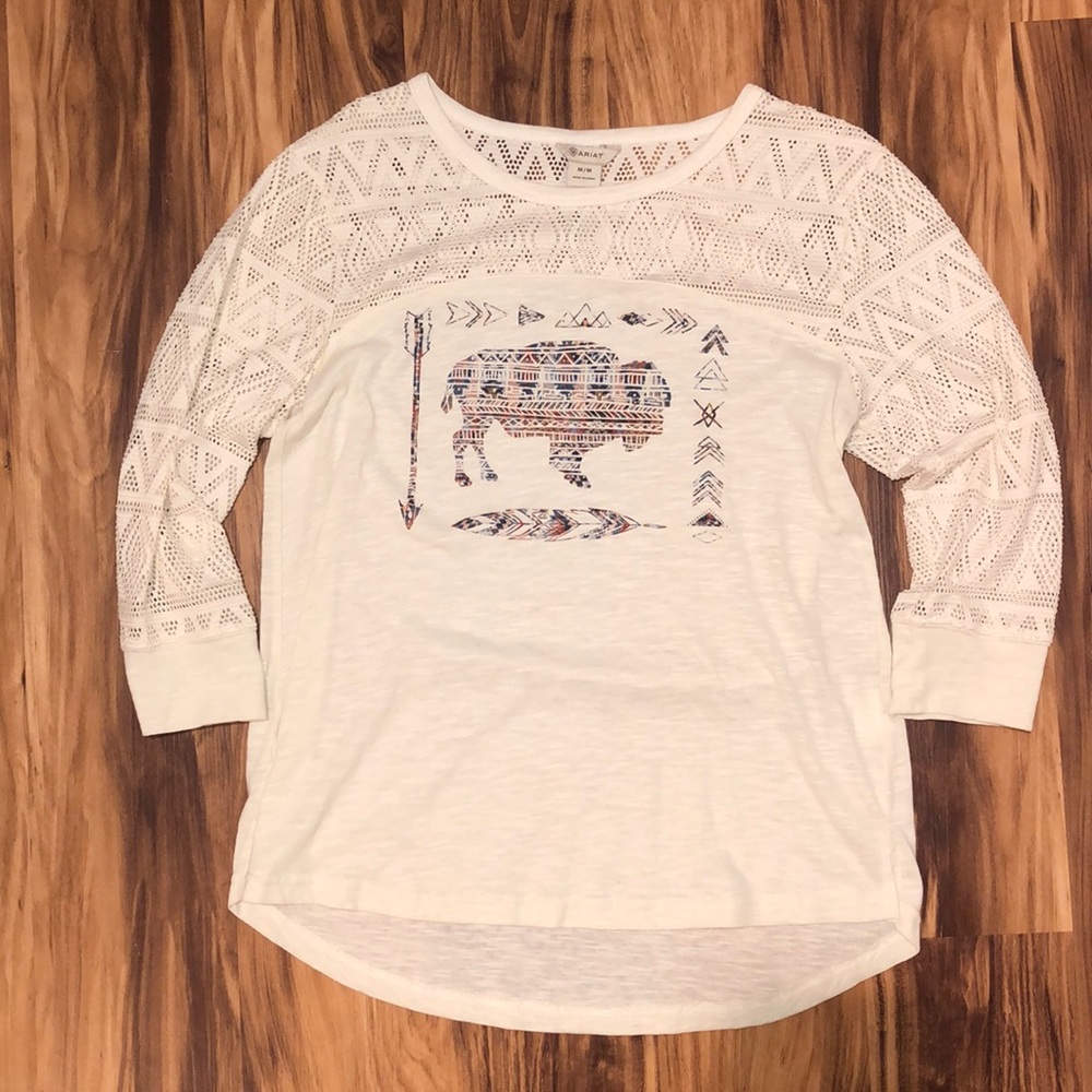 3/4th Sleeve Buffalo Graphic Tee